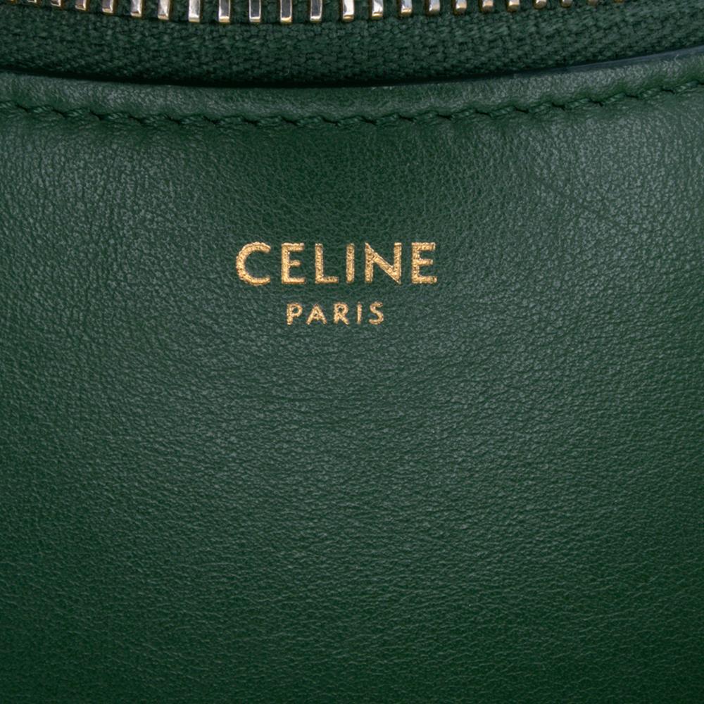 Celine AB Celine Green Dark Green Calf Leather Ava Shoulder Bag Italy