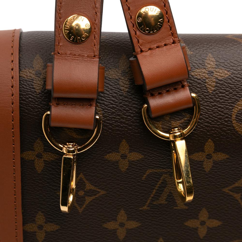 Louis Vuitton AB Louis Vuitton Brown Monogram Canvas Fabric Monogram Reverse Dauphine MM Spain