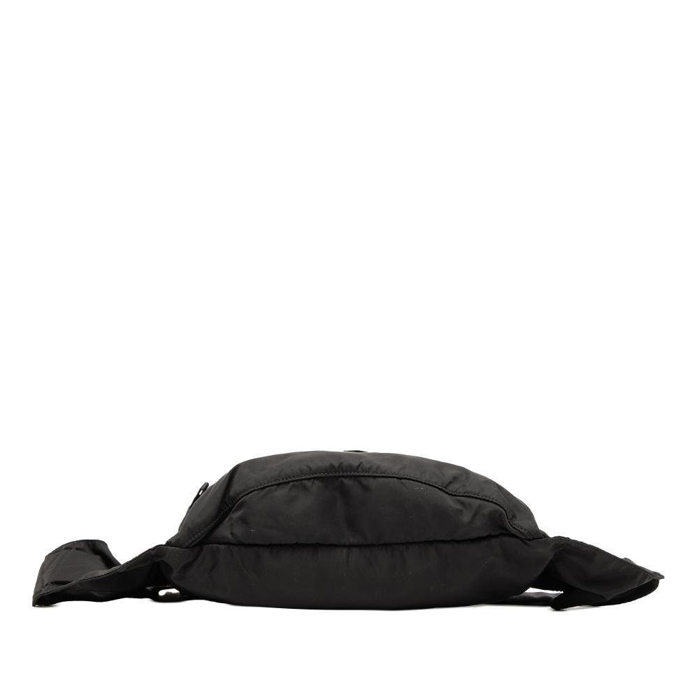 Prada B Prada Black Nylon Fabric Tessuto Belt Bag Italy