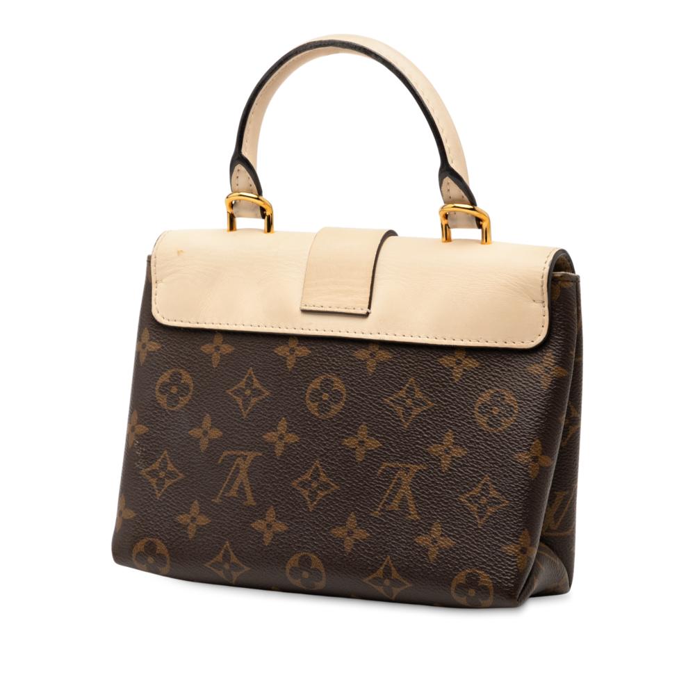 Louis Vuitton B Louis Vuitton Brown with White Monogram Canvas Fabric Monogram Locky BB France