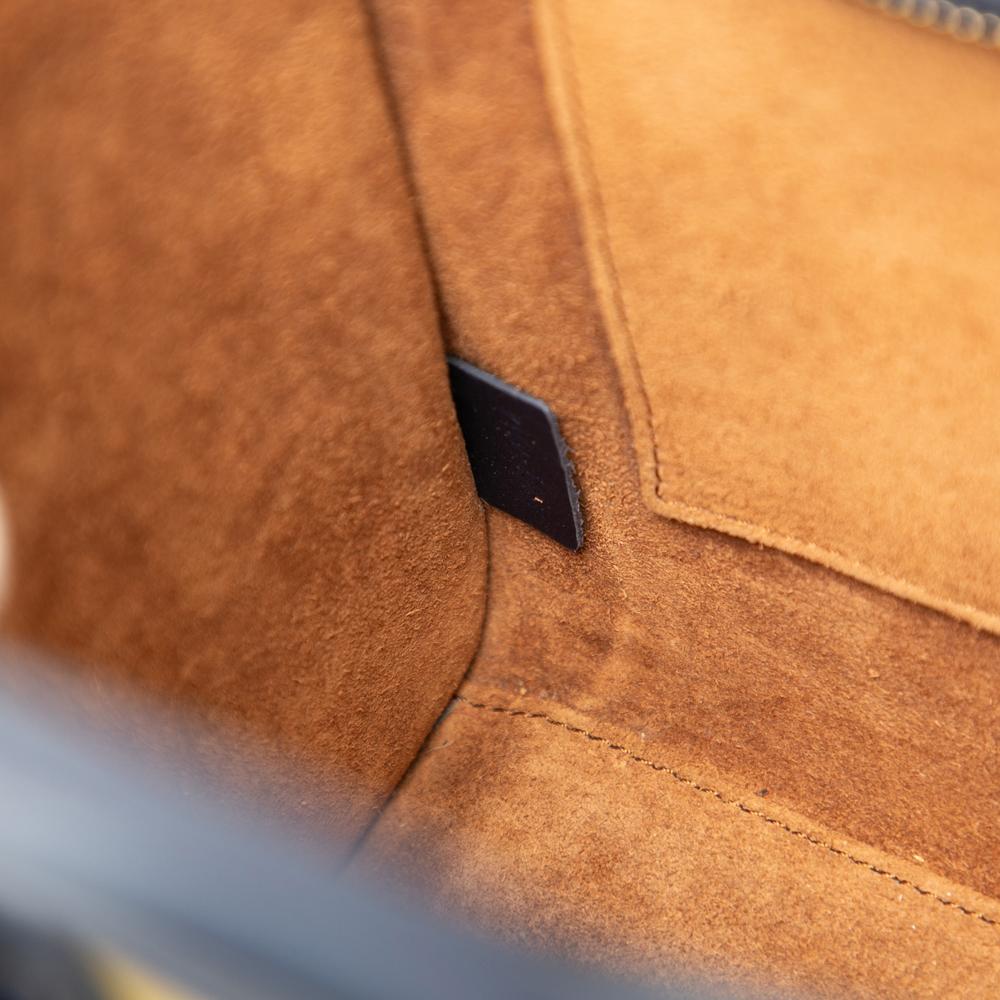 Celine B Celine Yellow with Multi Calf Leather Nano Tricolor Luggage Tote Italy