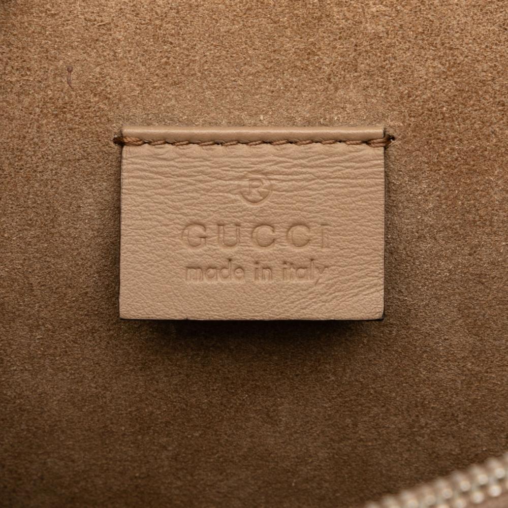 Gucci Brown Medium GG Supreme Embroidered Bird and Flowers Dionysus Shoulder Bag Italy