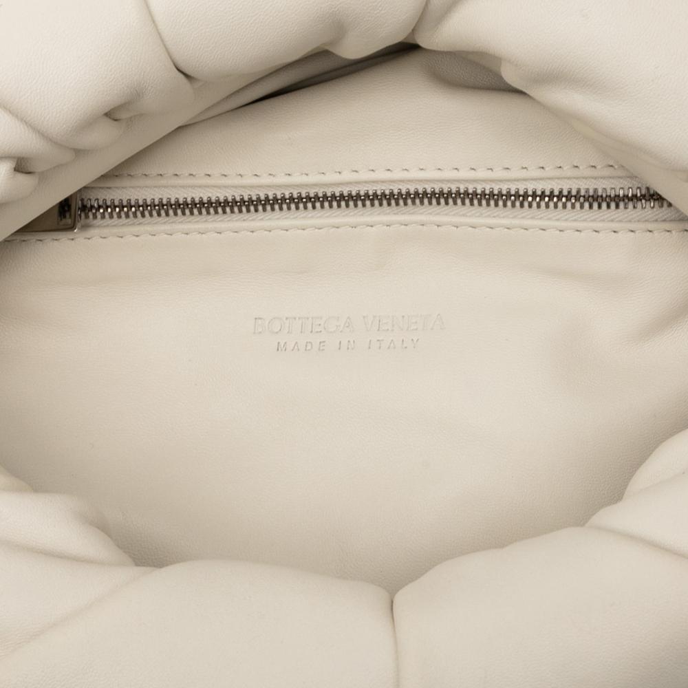 Bottega Veneta AB Bottega Veneta White Calf Leather skin The Body Pouch Belt Bag Italy