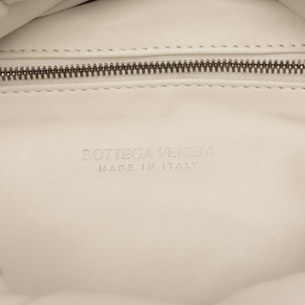 Bottega Veneta AB Bottega Veneta White Calf Leather skin The Body Pouch Belt Bag Italy