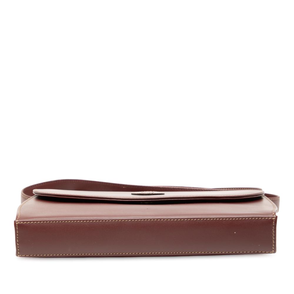 Cartier B Cartier Red Bordeaux Calf Leather Must De Cartier Crossbody Spain