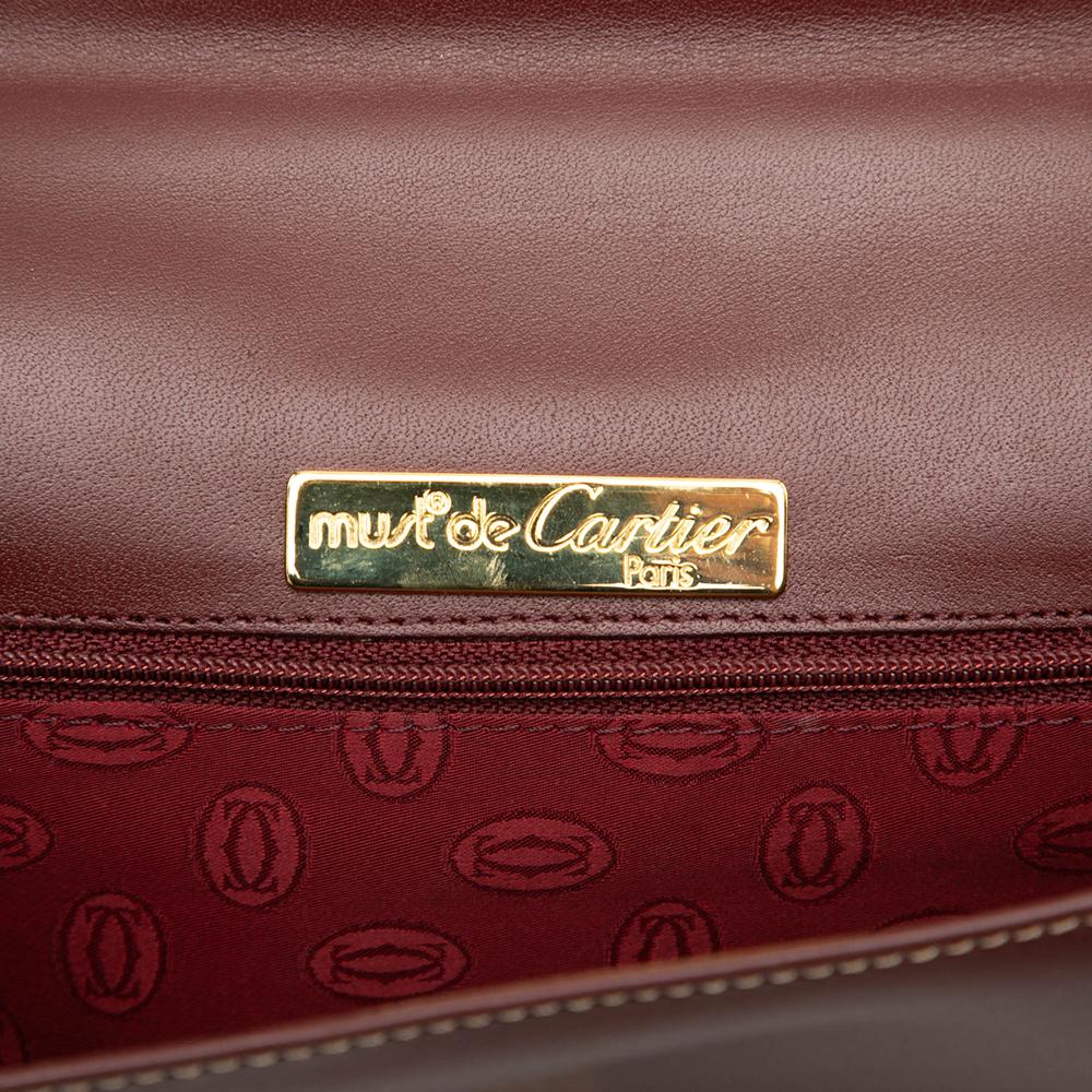 Cartier B Cartier Red Bordeaux Calf Leather Must De Cartier Crossbody Spain