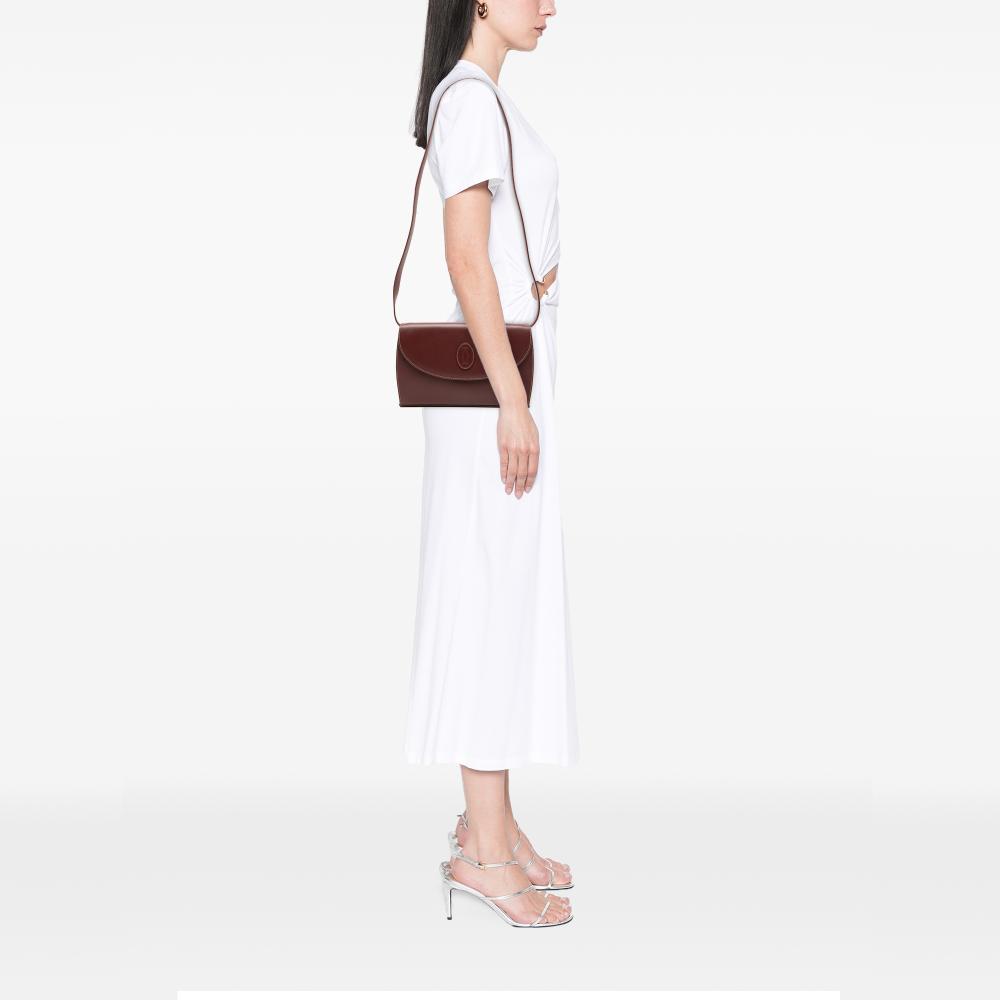 Cartier B Cartier Red Bordeaux Calf Leather Must De Cartier Crossbody Spain