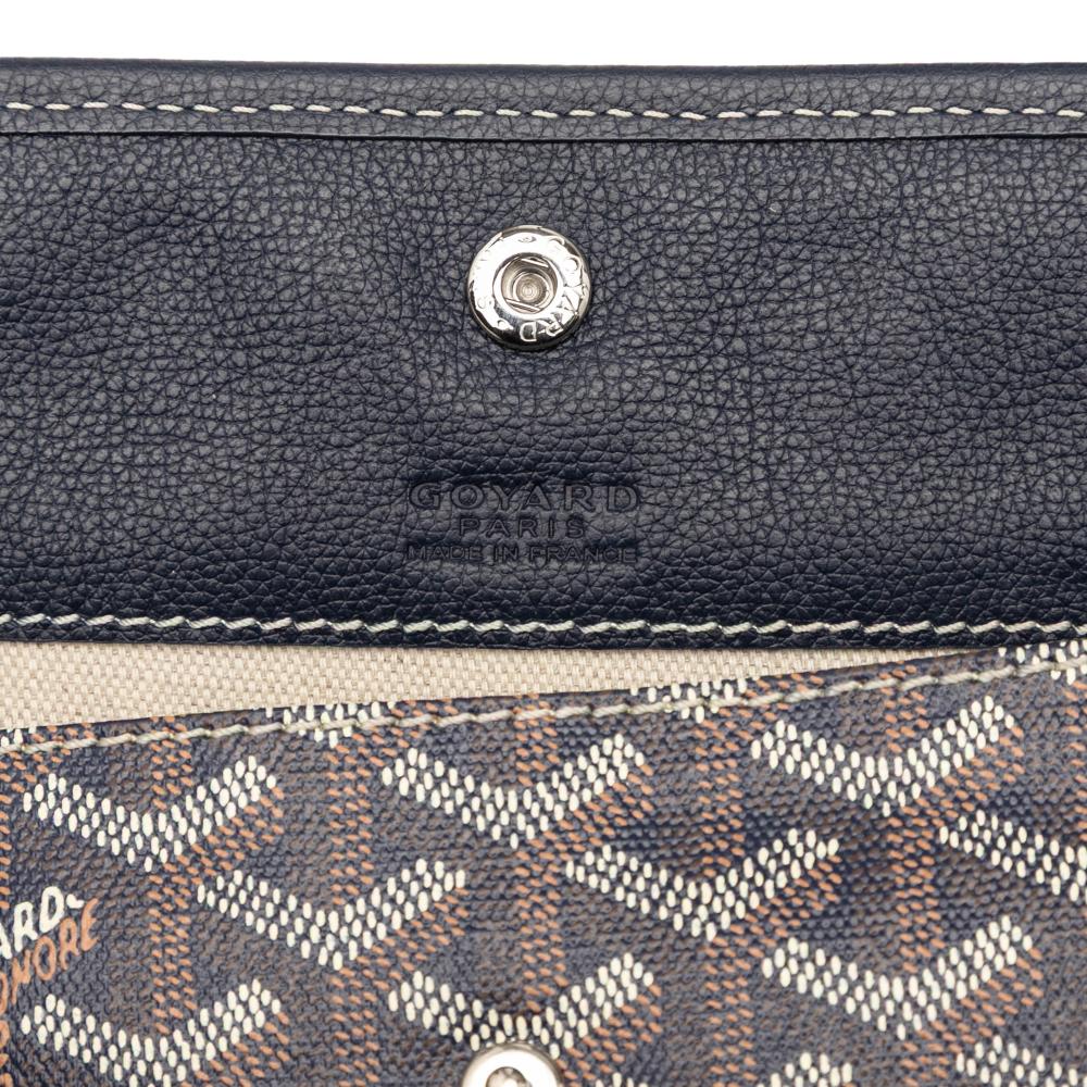 Goyard AB Goyard Black Coated Canvas Fabric Goyardine Boheme Hobo France