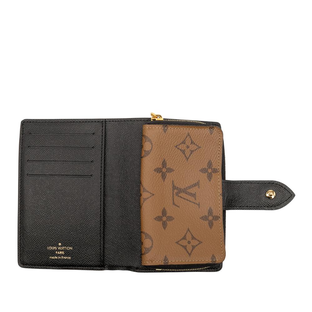 Louis Vuitton B Louis Vuitton Brown Monogram Canvas Fabric Monogram Giant Reverse Juliette Wallet France