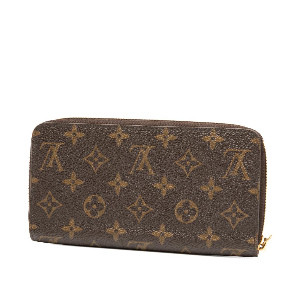 Louis Vuitton AB Louis Vuitton Brown Monogram Canvas Fabric Monogram Vivienne Holiday Zippy Long Wallet France