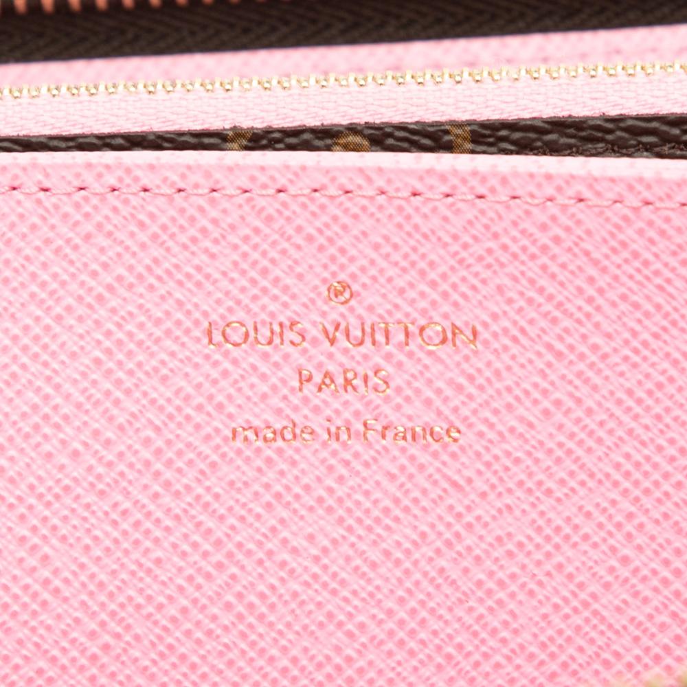 Louis Vuitton AB Louis Vuitton Brown Monogram Canvas Fabric Monogram Vivienne Holiday Zippy Long Wallet France