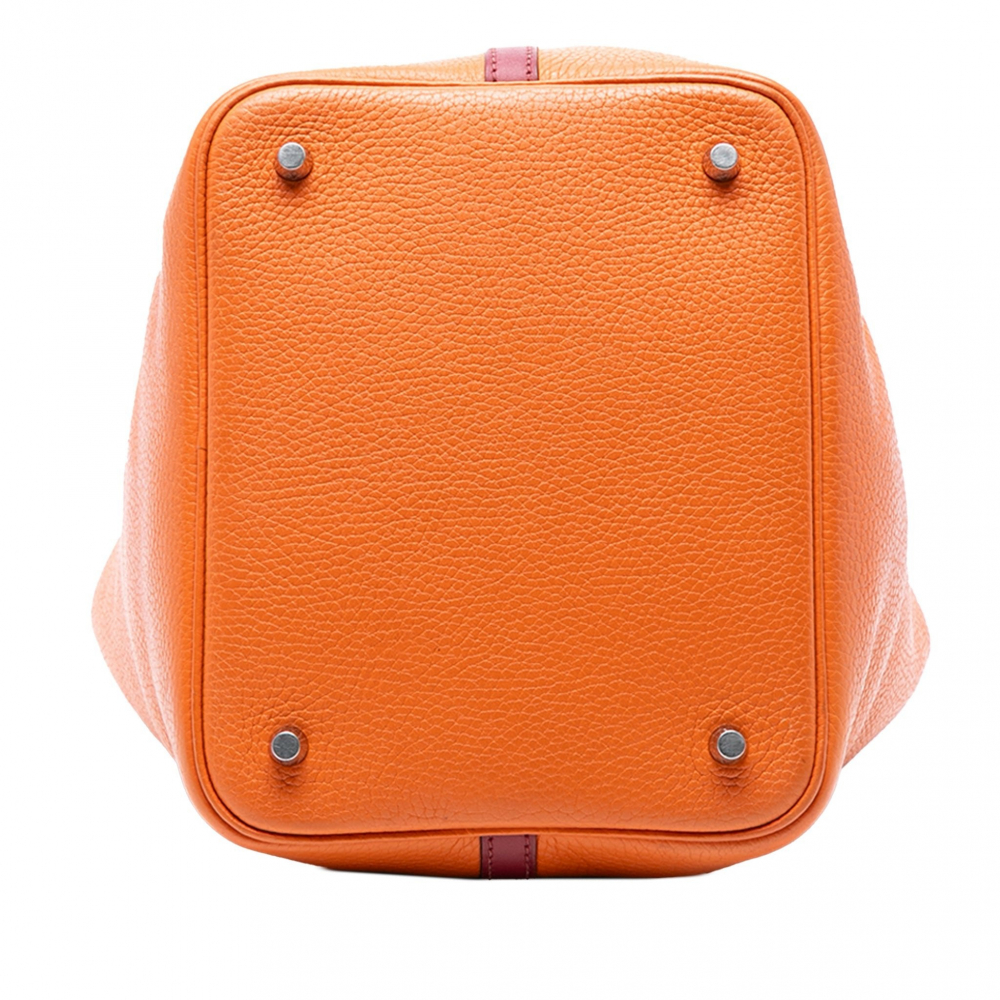 Hermès Picotin 22 Leather Lock Bucket Handbag Bicolor
