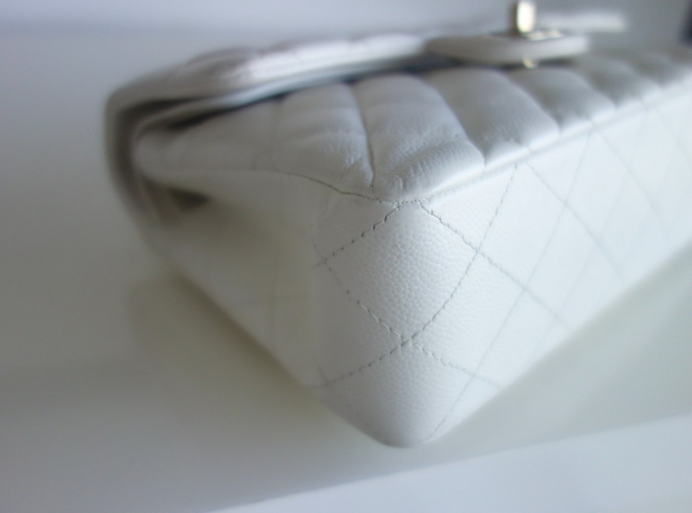 Chanel Classique 11.12 white bag