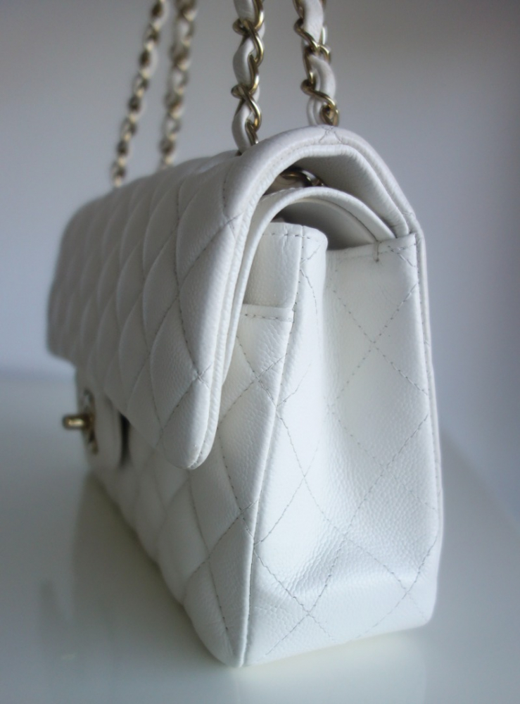 Chanel Classique 11.12 white bag