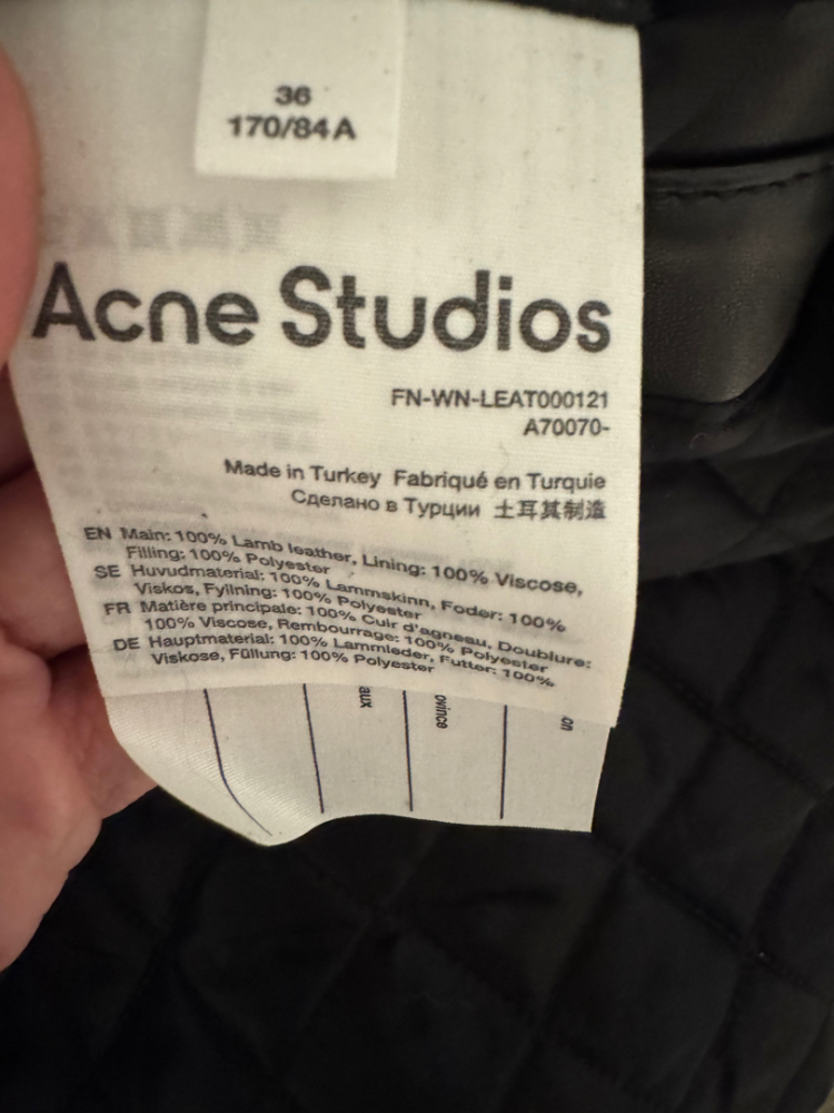Acne Studios Biker leather jacket