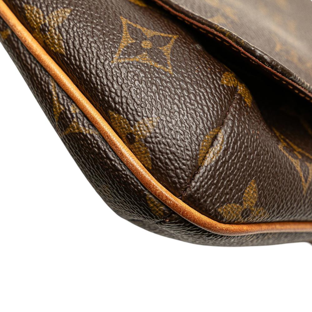 Louis Vuitton B Louis Vuitton Brown Monogram Canvas Canvas Monogram Musette Tango Long Strap Spain