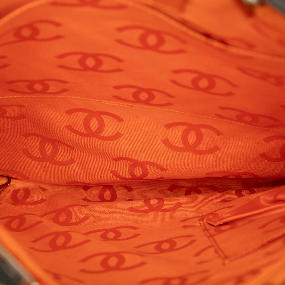 Chanel B Chanel Brown Dark Brown Lambskin Leather Leather Quilted Lambskin Cambon Ligne Flat Tote Italy