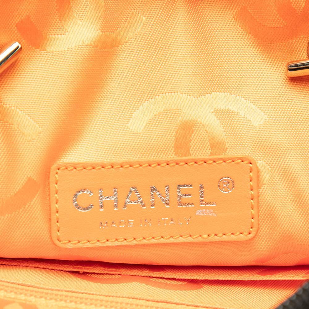 Chanel B Chanel Brown Dark Brown Lambskin Leather Leather Quilted Lambskin Cambon Ligne Flat Tote Italy