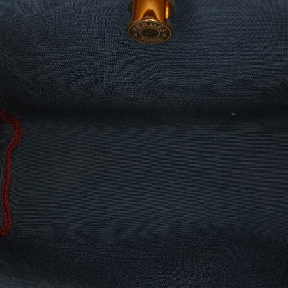 Hermès B Hermès Brown Light Brown Canvas Fabric Toile Officier Vache Hunter Verso Herbag Zip 31 France