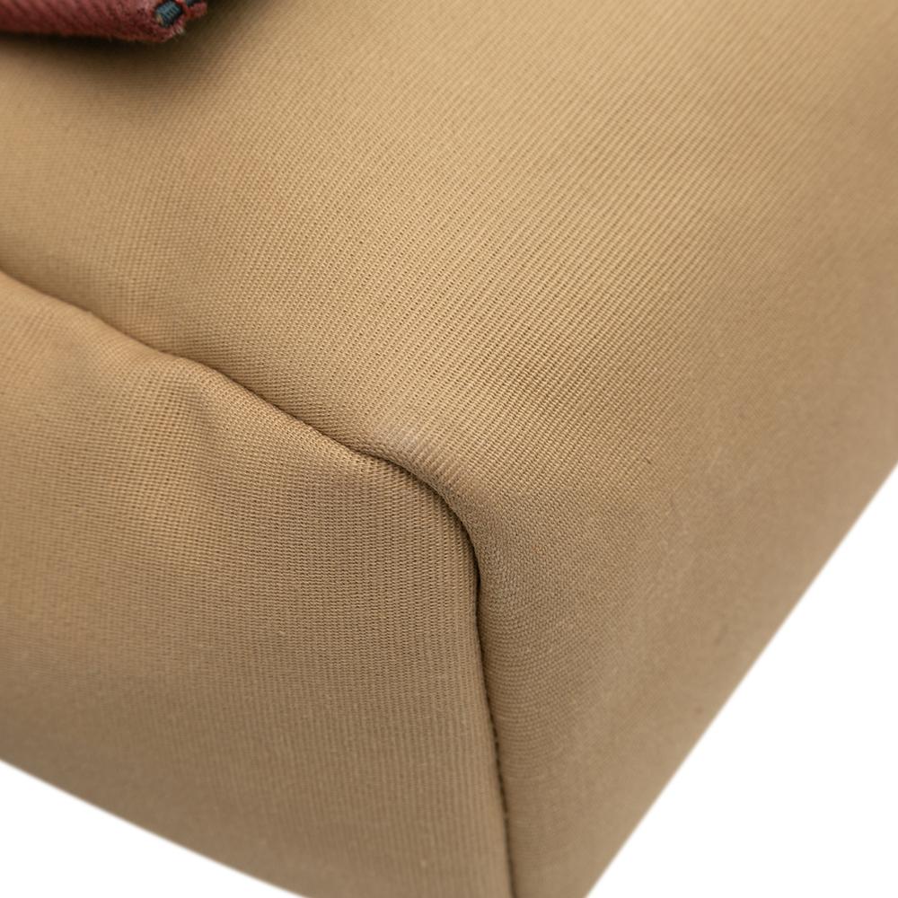 Hermès B Hermès Brown Light Brown Canvas Fabric Toile Officier Vache Hunter Verso Herbag Zip 31 France