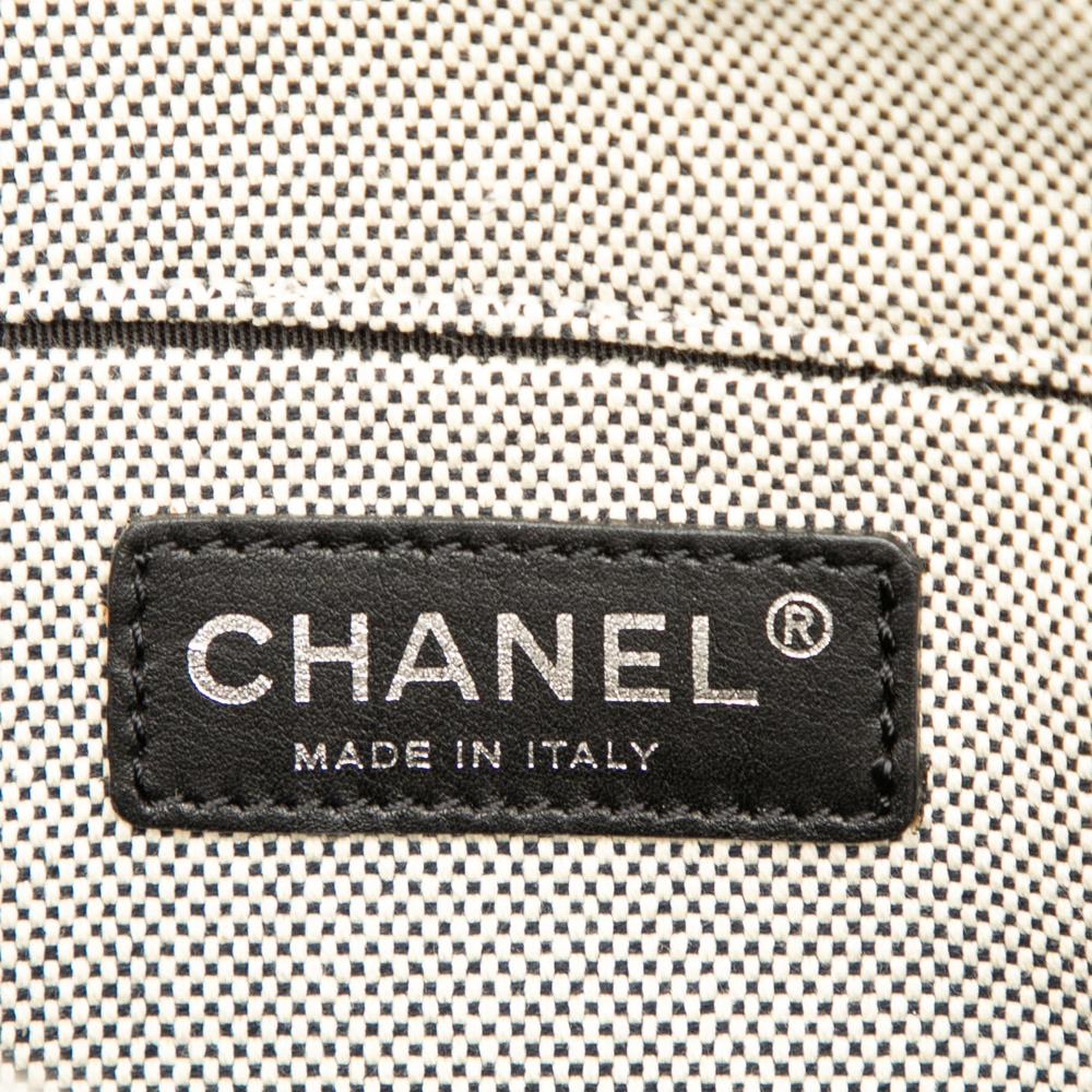 Chanel AB Chanel Gray with Yellow Light Yellow Canvas Fabric CC Camellia No. 5 Shoulder Bag Italy