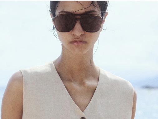 Cos ÜBERGROSSE PILOTENBRILLE MIT QUADRATISCHEM RAHMEN