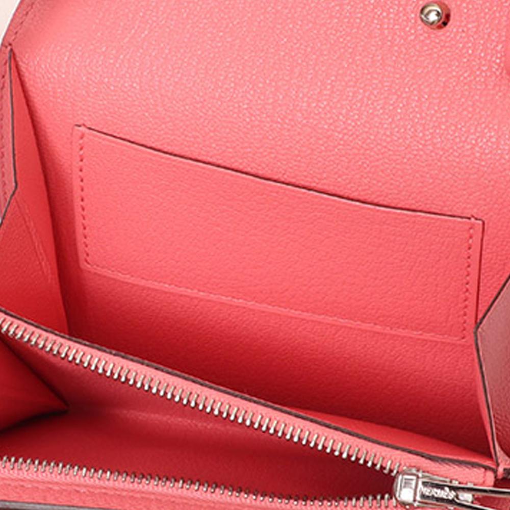 Hermès AB Hermès Pink Calf Leather Cinhetic To Go Wallet France
