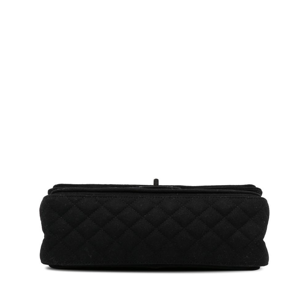 Chanel AB Chanel Black Wool Fabric Reissue Shoulder Bag France