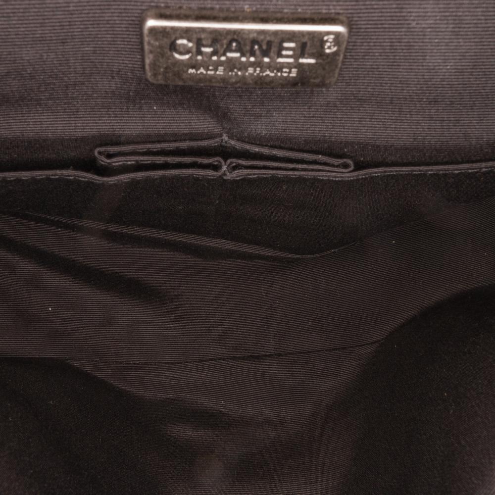 Chanel AB Chanel Black Wool Fabric Reissue Shoulder Bag France