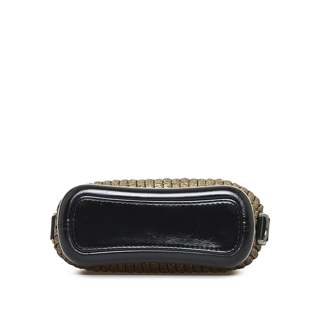 Chanel AB Chanel Black Tweed Fabric Small Painted Knit Gabrielle Crossbody Bag Italy