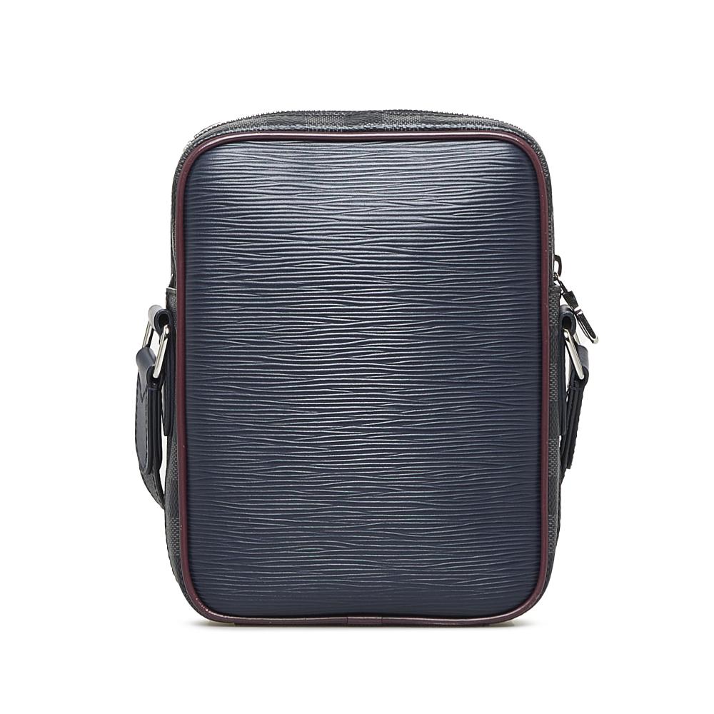 Louis Vuitton AB Louis Vuitton Black with Multi Epi Leather Leather Epi Damier Graphite Danube Slim Italy