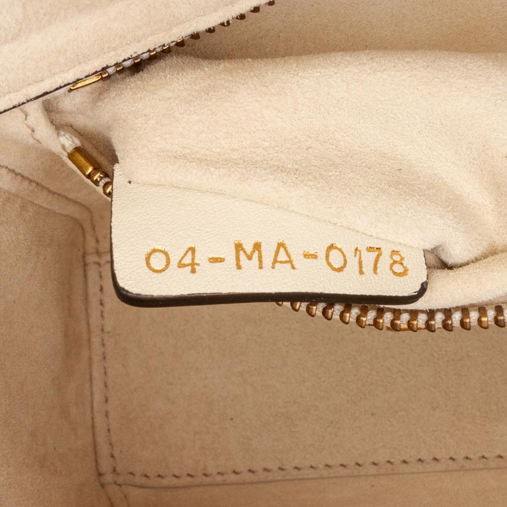 Christian Dior AB Dior White Calf Leather DiorAmour Niki De Saint Phalle Mini skin Sequins Lady Dior Italy