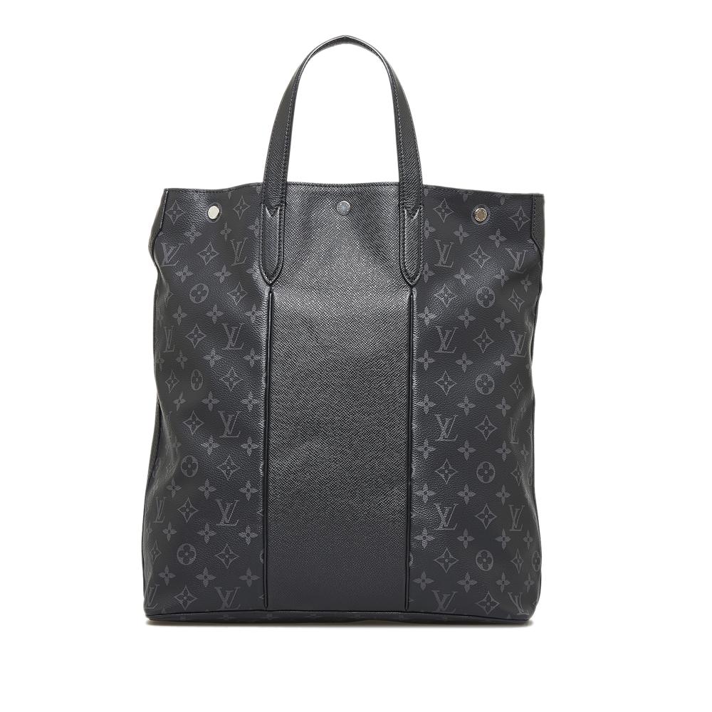 Louis Vuitton B Louis Vuitton Black Taiga Leather Leather Taigarama Outdoor Tote France