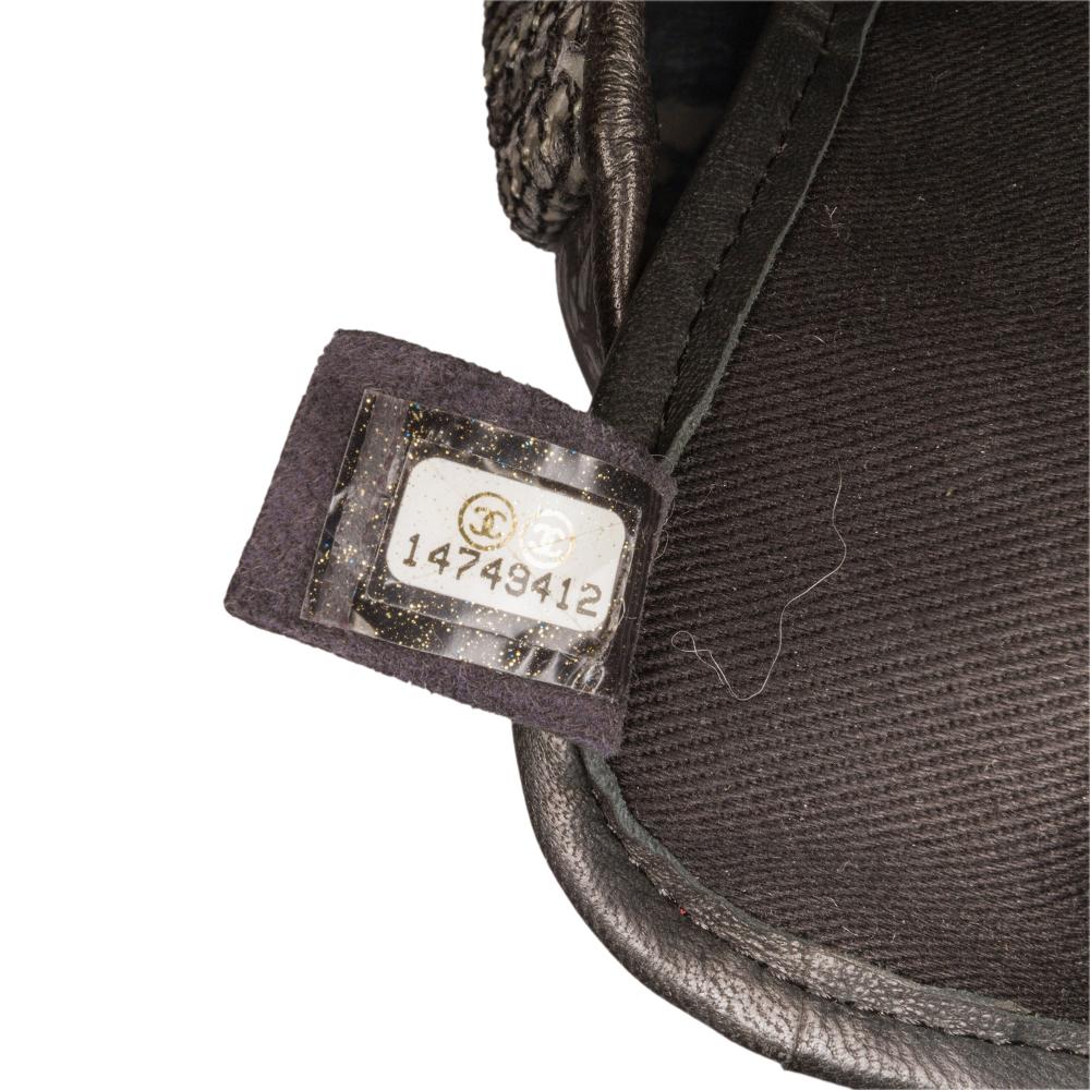 Chanel B Chanel White Ivory PVC Plastic Jumbo and Tweed Patchwork Single Flap Italy