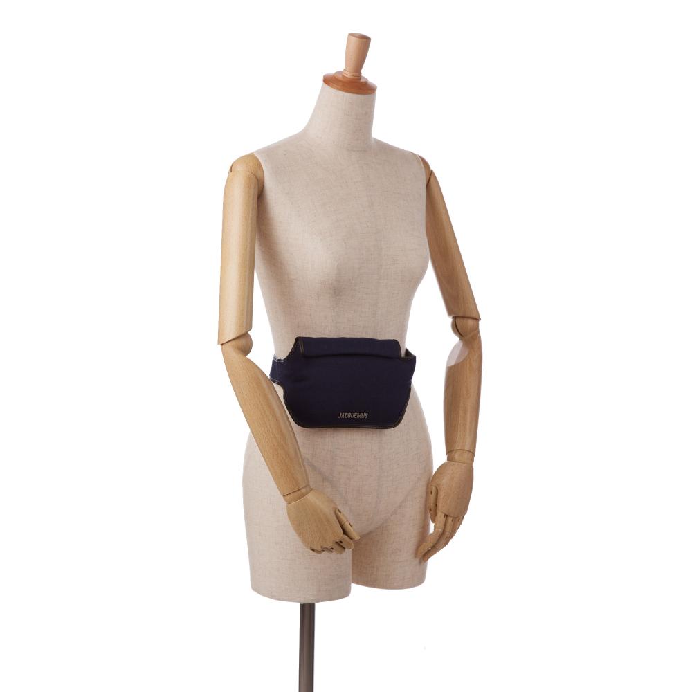 Jacquemus B Jacquemus Blue Dark Blue Canvas Fabric La Banane Italy