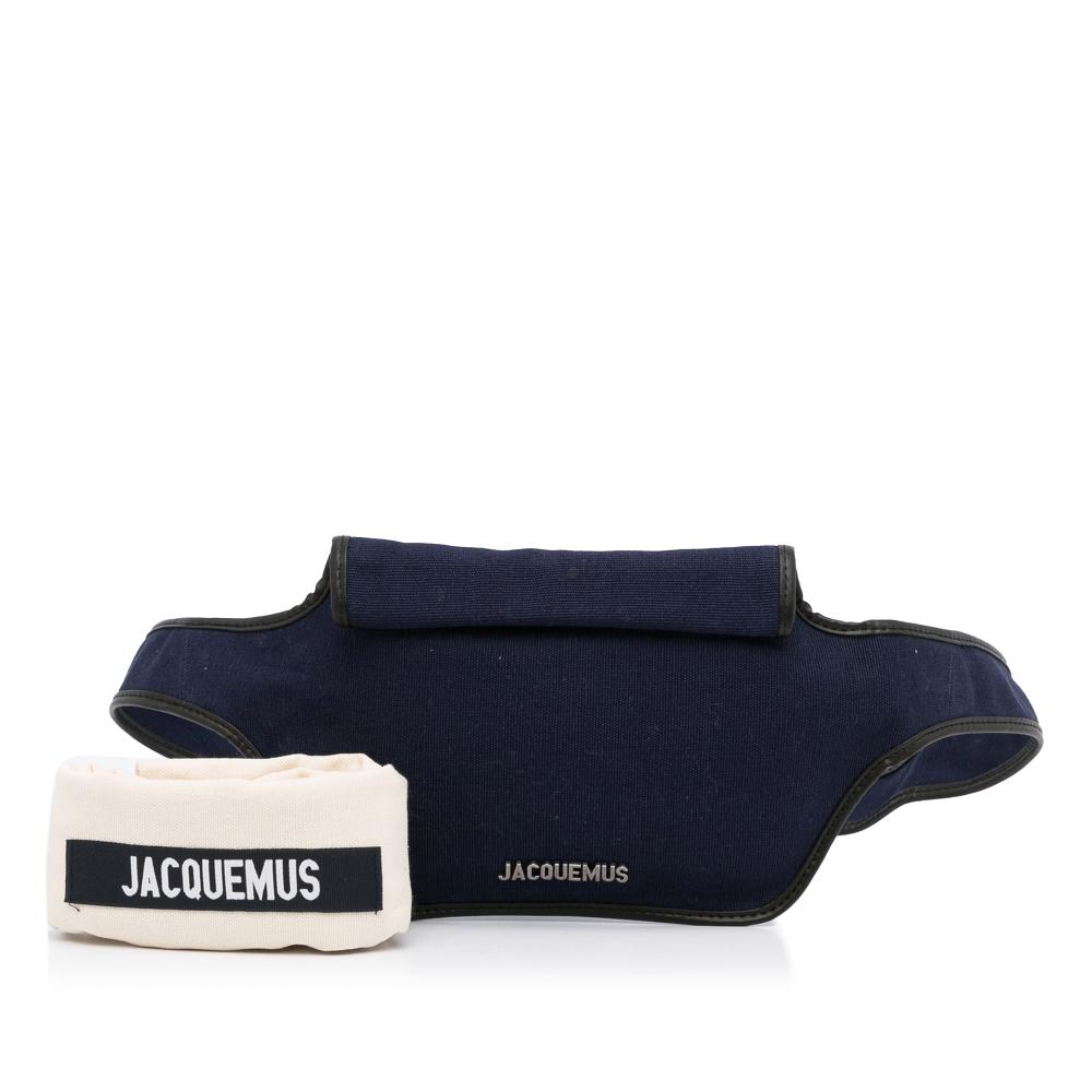 Jacquemus B Jacquemus Blue Dark Blue Canvas Fabric La Banane Italy