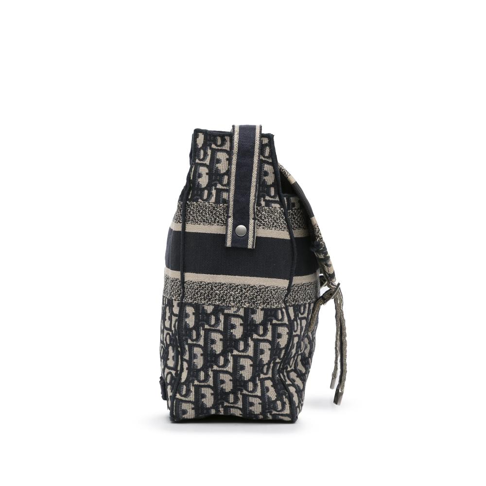Christian Dior B Dior Blue Navy Canvas Fabric Oblique Diorcamp Italy