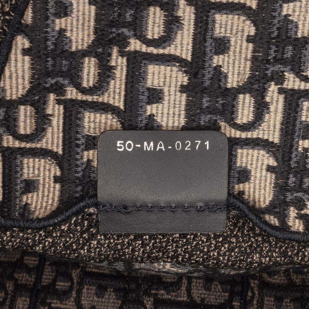 Christian Dior B Dior Blue Navy Canvas Fabric Oblique Diorcamp Italy