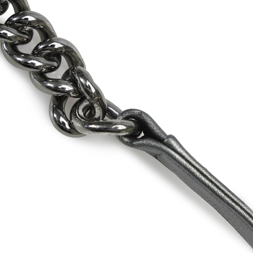 Chanel Gray Lambskin Leather Leather Old Medium Quilted Perforated Metallic Lambskin Boy Flap Italy