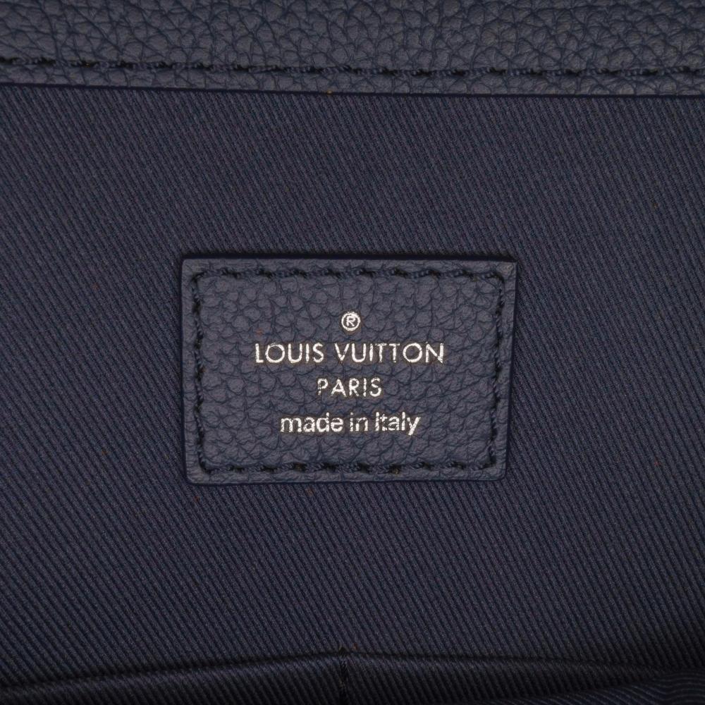 Louis Vuitton A Louis Vuitton Blue Monogram Canvas Canvas Monogram Ink Watercolor Sac Plat Zippe Italy