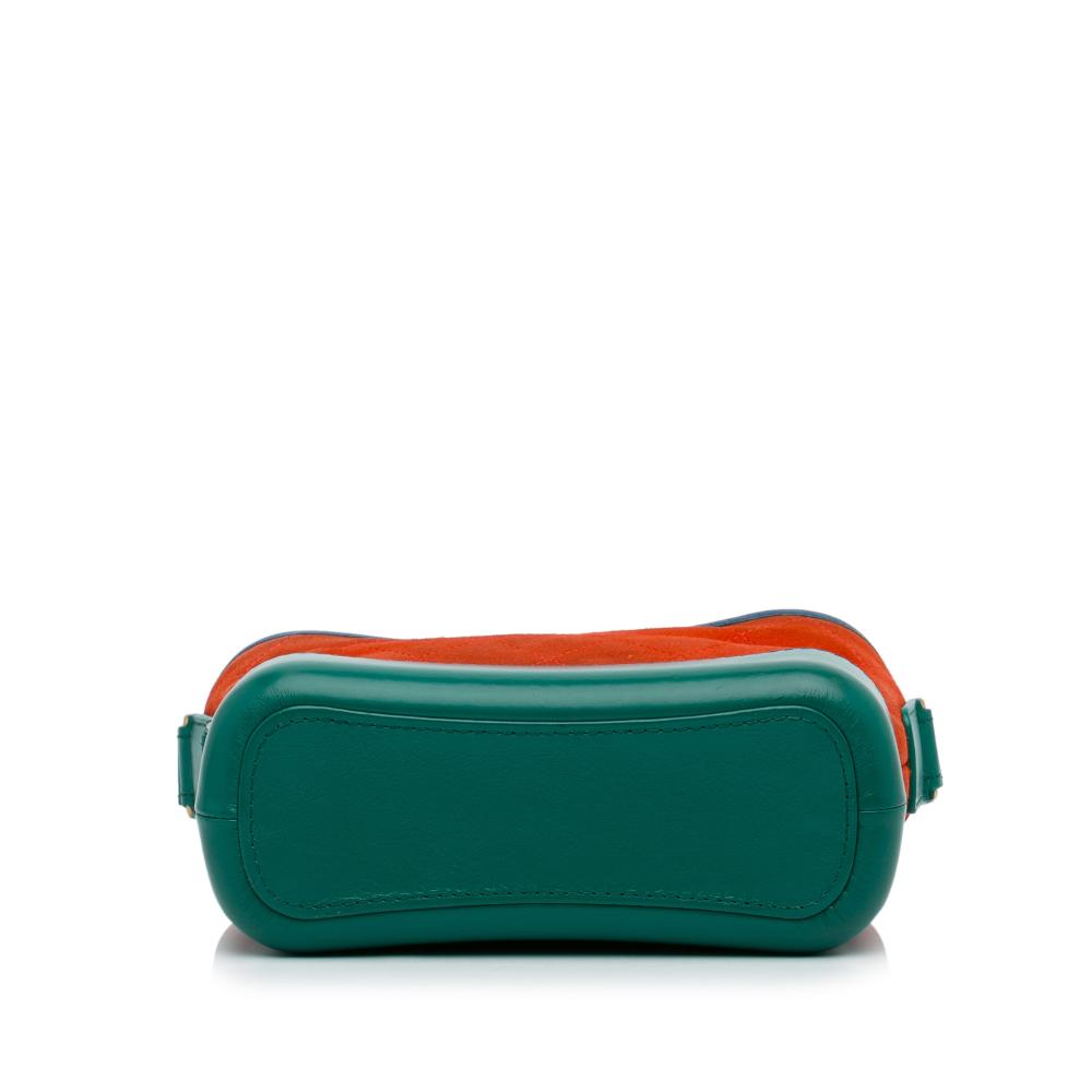 Chanel B Chanel Orange with Multi Suede Leather Small Gabrielle Crossbody France