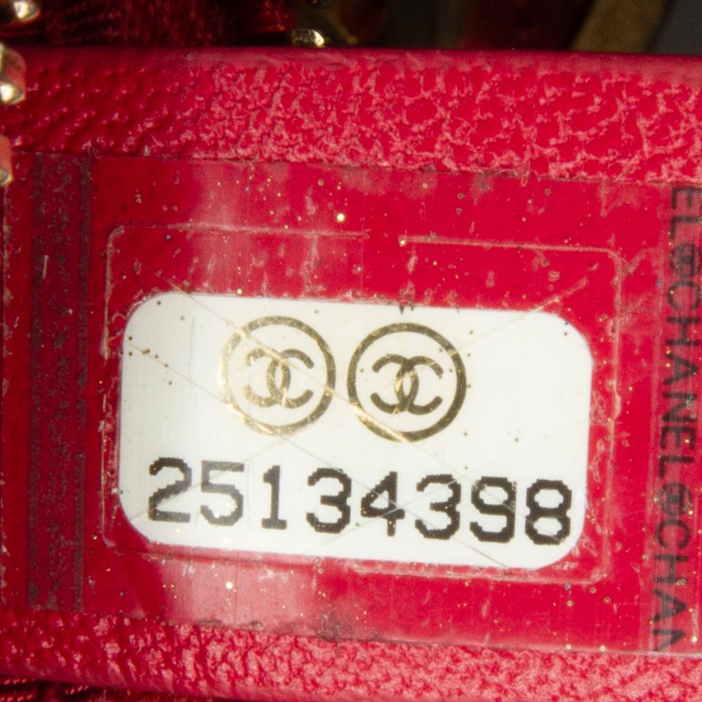 Chanel AB Chanel Red Lambskin Leather Leather Small Chevron Lambskin Gabrielle Crossbody Italy