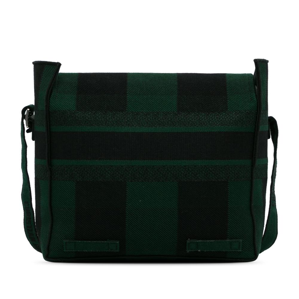 Christian Dior AB Dior Green Canvas Fabric Diorcamp Messenger Bag Italy