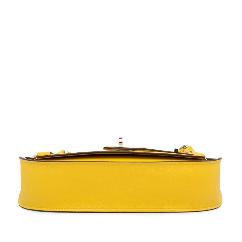 Hermès AB Hermès Yellow Calf Leather Swift Mini Jypsiere France