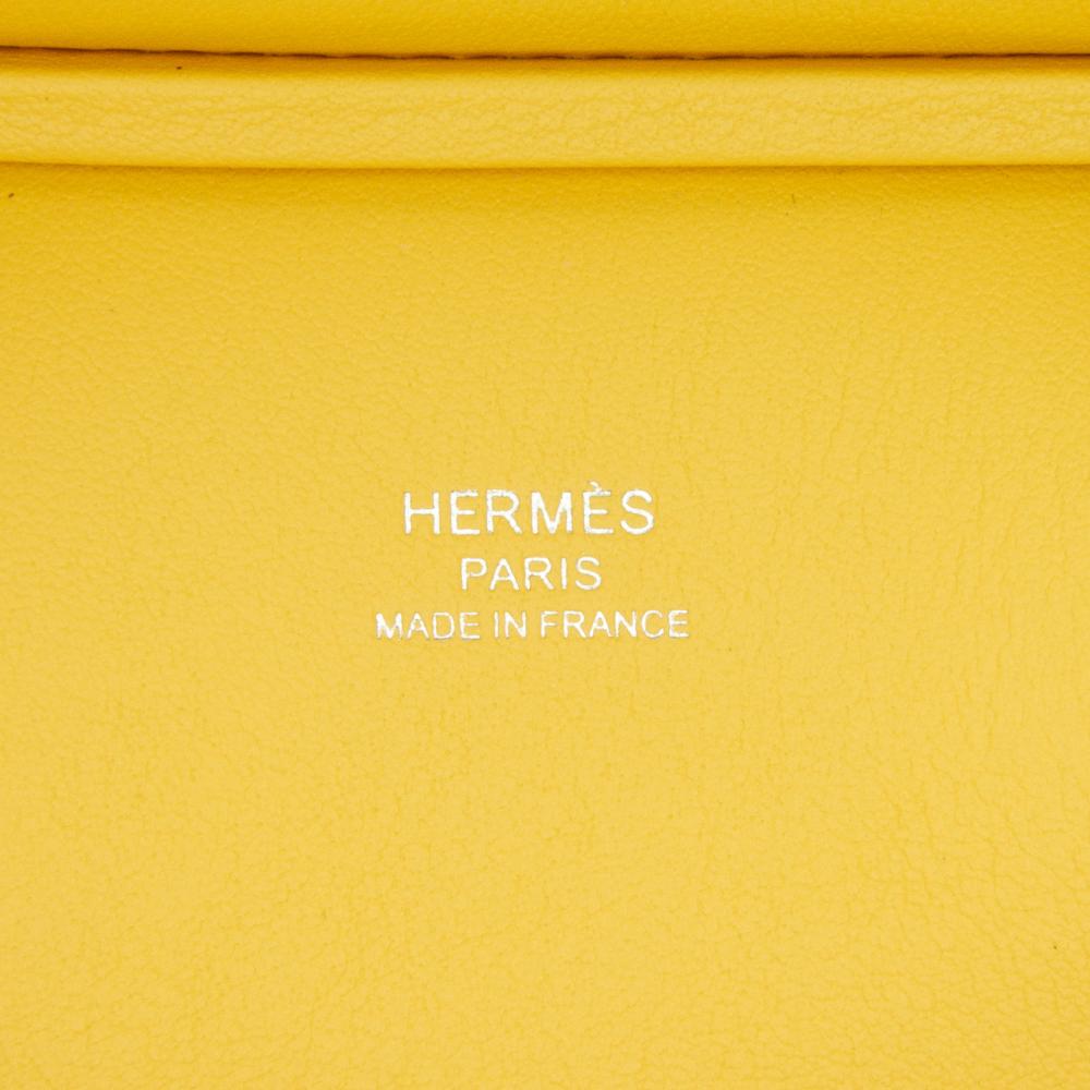 Hermès AB Hermès Yellow Calf Leather Swift Mini Jypsiere France