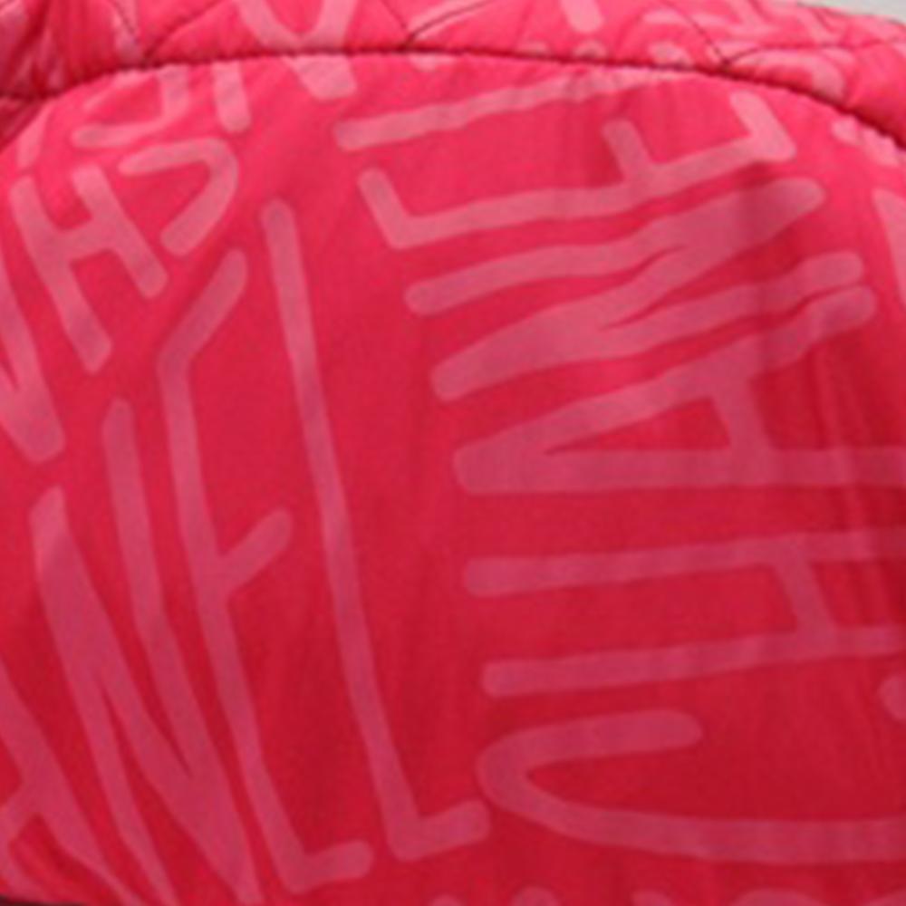 Chanel A Chanel Pink Nylon Fabric Printed Coco Neige Convertible Backpack France