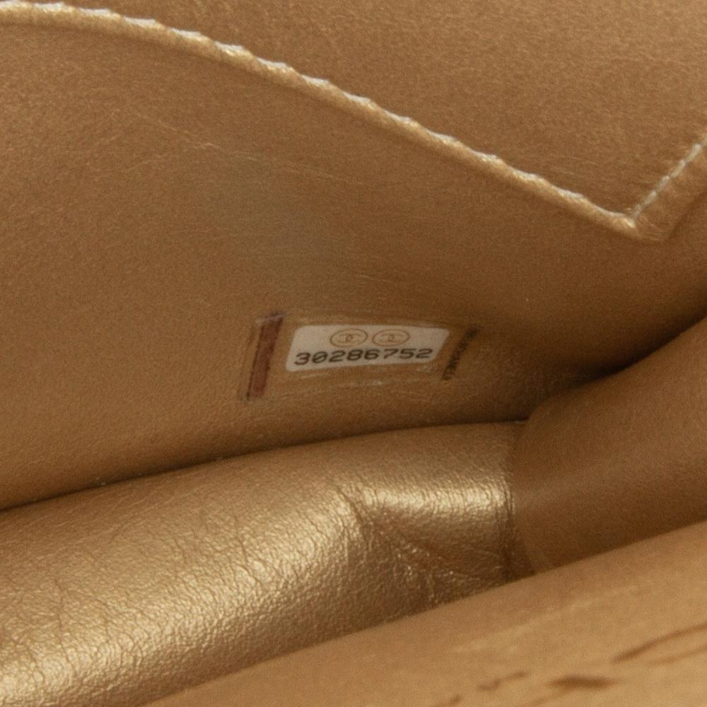 Chanel AB Chanel White Lambskin Leather Leather Small Chic Pearls Flap Italy