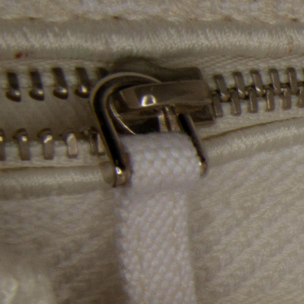 Christian Dior B Dior White Canvas Fabric Medium Cannage Lady D Lite Italy