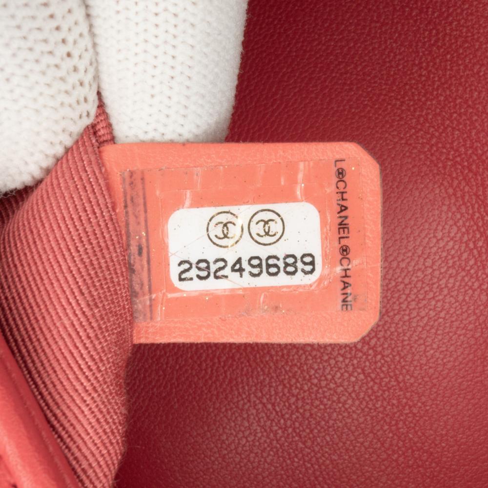 Chanel AB Chanel Red Lambskin Leather Leather Medium Lambskin In The Loop Flap Italy