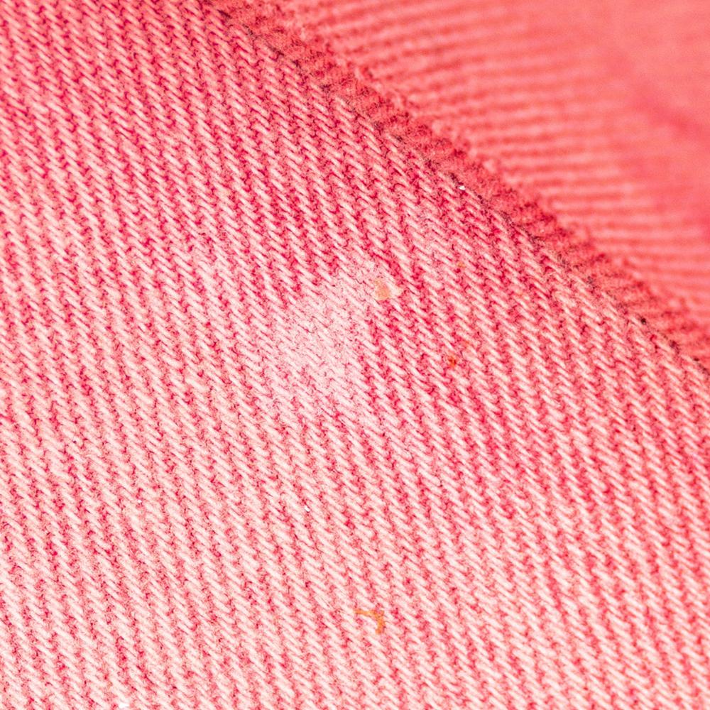 Christian Dior B Dior Pink Denim Fabric Medium Macrocannage Caro Bag Italy